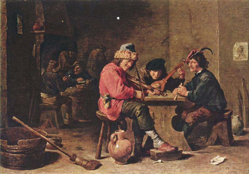 David Teniers the Younger Drei musizierende Bauern china oil painting image
